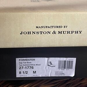 Johnston & Murphy Forrester Cap Toe Boot